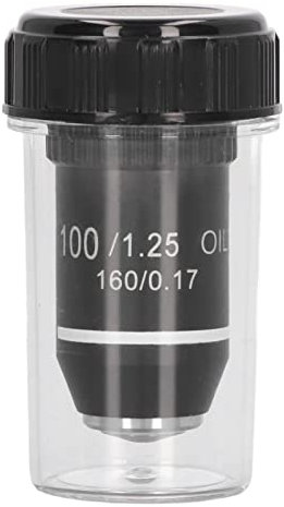 Mikroskop-Objektiv, 100-fache Vergrößerung, Hochleistungs-Ersatzobjektiv mit 20,2 mm RMS-Schnittstelle für professionelle biologische Mikroskope