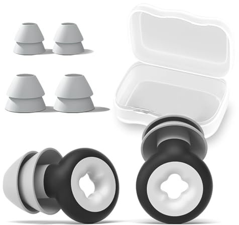 Ohrstöpsel zum Schlafen,Schlaf Ohrenstöpsel,Wiederverwendbare Silikon Ohr-Stöpsel,Weich 3D Shape Schlaf Ohrenstöpsel,Reduzieren Schnarchgeräusche,Auch für Reisen & Konzentration,Größe S/L