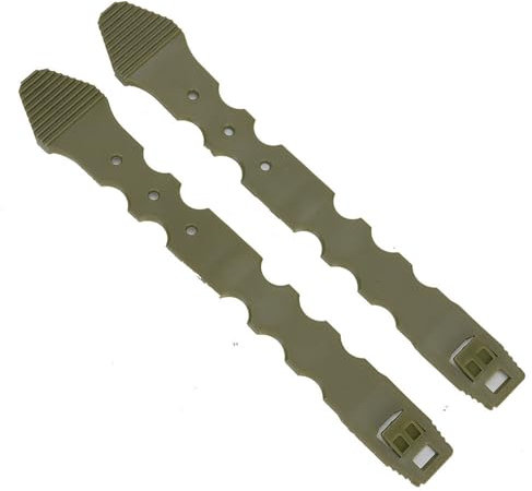 MiOYOOW Taktische Molle-Clips, 2 Stück Elastische Bindeschnalle Karabiner-Clip mit Schnellverschluss, Rucksack-Bindeclip für das Jagdschießen