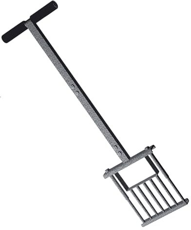 Lawn Aerator Tool, Manual Garden Plugger Spike Corer, Soil Loosening Grass Yard Care Device, Non Slip Handle Landscaping Aid, Compact Turf for Seeding Maintenance Equipment, 103cm