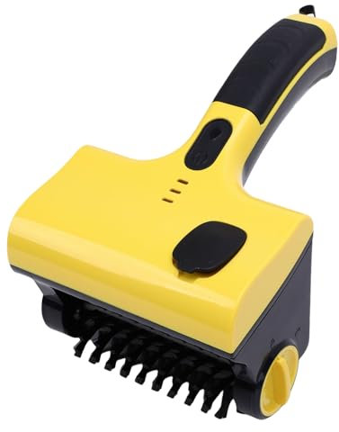 Bewinner Cordless Electric Grill Cleaning Scrub Brush, Rechargeable Barbecue Grill Cleaner, Cordless Heavy Duty Giddy Up Steam Grill Cleaner for Barbecue Outdoor or Indoor Grill