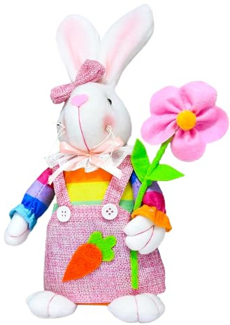Duroecsain Osterhase,Spielzeugfigur | Osterhase Als Plüschtier,Für Sofa, Schlafzimmer, Auto, Frühling, Kinder, Erwachsene, Mädchen, Freundin, Geburtstag,