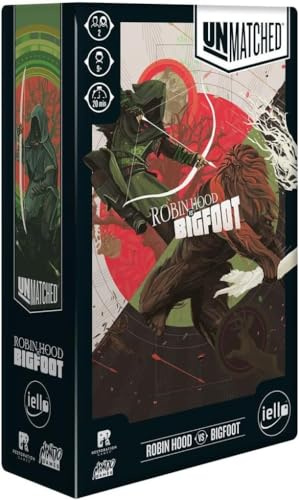 Unmatched: Robin Hood vs Bigfoot – Taktisches Duell-Brettspiel für 2 Spieler