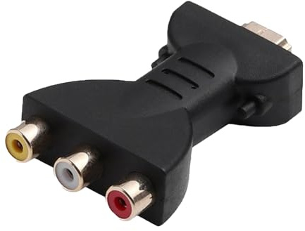 Adaptador HDMI a 3 RCA, adaptador HDMI a 3 RCA, convertidor de cable HD, adaptador de cable de vídeo, convertidor de vídeo, adaptador de cable de vídeo compuesto Plug and Play para HDTV, DVD