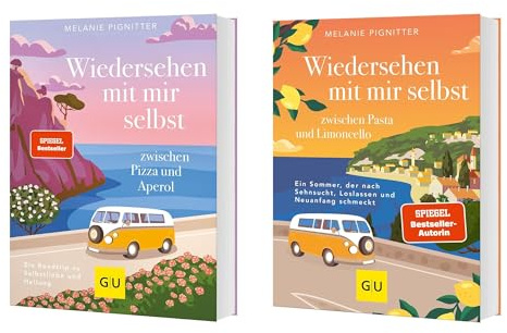 Wiedersehen mit mir selbst zwischen Pizza & Aperol + zwischen Pasta & Limoncello Bücher Set | Selbstliebe Roman über Heilung, Loslassen & Neuanfang | SPIEGEL Bestseller + exklusivem Lesezeichen