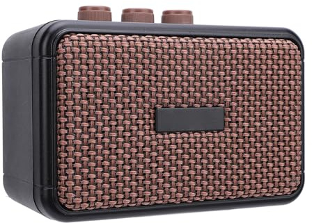 Alomejor Amplificatore per chitarra portatile Bluetooth con doppio altoparlante integrato con ingresso AUX Line per un'esperienza audio completa
