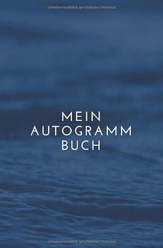 Mein Autogramm Buch: Erinnerungsbuch mit 120 Seiten um Unterschriften und Nachrichten von Stars und Promis zu sammeln - Notizbuch als Andenken für Signaturen oder zum Einkleben von Autogrammkarten
