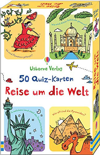 50 Quiz-Karten: Reise um die Welt