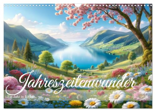 Jahreszeitenwunder: Ein Jahr in Bildern (Wandkalender 2026 DIN A3 quer), CALVENDO Monatskalender: Erleben Sie die Schönheit der Natur durch das Jahr in atemberaubenden Bildern. (CALVENDO Kunst)