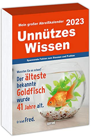 Abreißkalender Unnützes Wissen 2023