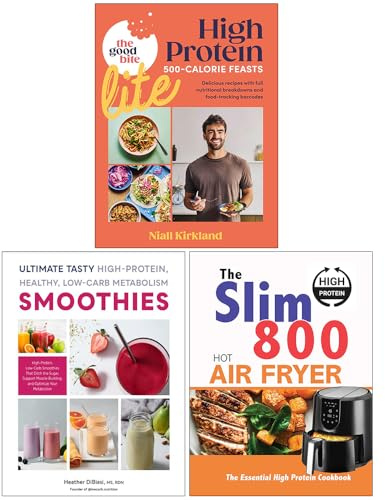 The Good Bite Lite, Ultimate Tasty High Protein Healthy Low- Carb Metabolism Smoothies & The Slim 800 Hot Air Fryer 3 Books Collection Set