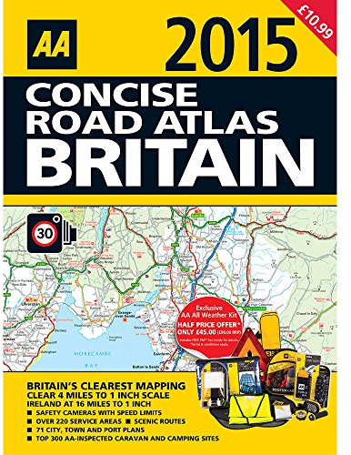 AA 2015 Concise Road Atlas Britain