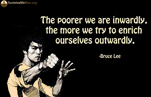 Bruce Lee (Zitate 31) Get Motivated Poster, 30,5 x 38,1 cm