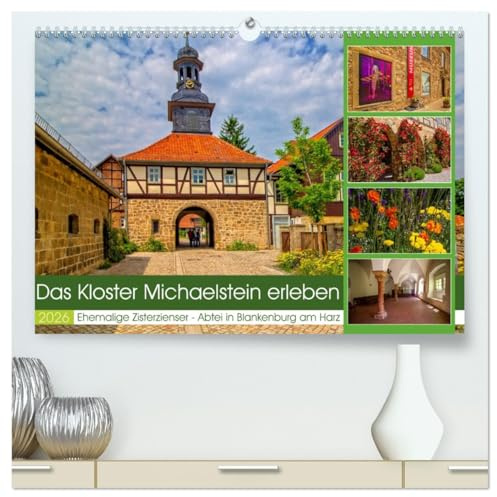 Das Kloster Michaelstein erleben – Ehemalige Zisterzienser – Abtei in Blankenburg am Harz (hochwertiger Premium Wandkalender 2026 DIN A2 quer), Kunstdruck in Hochglanz