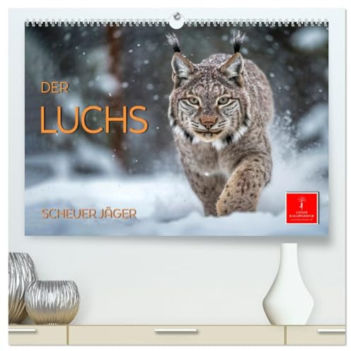 Der Luchs - scheuer Jäger (hochwertiger Premium Wandkalender 2026 DIN A2 quer), Kunstdruck in Hochglanz: Der Luchs - das Pinselohr - die größte Katze Europas. (CALVENDO Tiere)