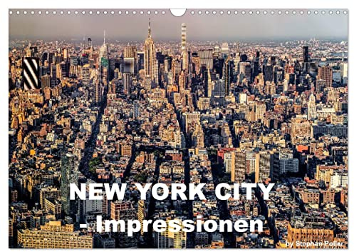New York City - Impressionen (Wandkalender 2026 DIN A3 quer), CALVENDO Monatskalender: Die Skyline, Hochhäuser und Straßenszenen werden in stimmungsvollen Bildern gezeigt (CALVENDO Orte)