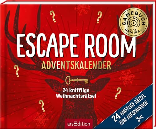 24 knifflige Weihnachtsrätsel. Escape Room Adventskalender: Rätselstory zum Aufschneiden | Ein Escape-Abenteuer zur Weihnachtszeit für die ganze Familie