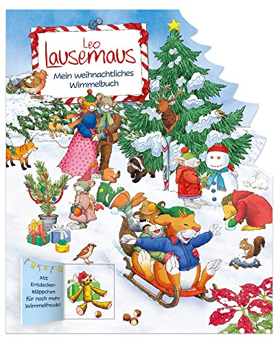 Leo Lausemaus - Mein weihnachtliches Wimmelbuch: Papp-Wimmelbuch mit Klappen zum Entdecken ab 3 Jahre