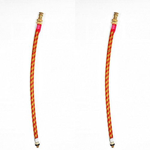Onogal 3952 Lot de 2 raccords mixtes 20 cm pour valve de vélo fine Presta et épaisse Schrader