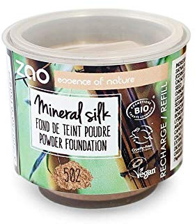 ZAO REFILL Mineral Silk 502 hell-beige-rosa, Nachfüller für losen Puder / Mineral-Make-up