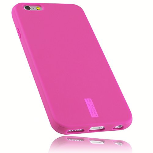 mumbi Hülle kompatibel mit iPhone 6 / 6S Handy Case Handyhülle, rosa mit rosanem Streifen