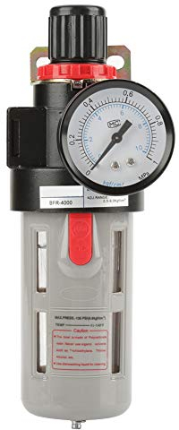 Pneumatischer Luftfilterregler 1 / 2in BFR4000 Luftquellenbehandlung Filteröl Wasserabscheider Kompressor mit Schutzhaube