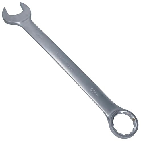 55mm Metric Jumbo Combination Spanner Wrench Ring and Open Ended HGV