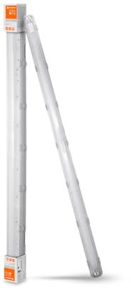 LEDVANCE LED Feuchtraum-Leuchte, Leuchte für Außenanwendungen, Kaltweiß, 1265 mm x 72,0 mm x 86,0 mm, SubMARINE, 1,2m Länge, Mit 1x Wechselbarer Led Röhre