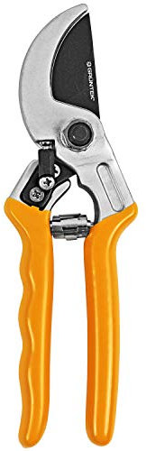 GRÜNTEK Raven 200mm Professional Anvil Secateurs – Japanese SK5 Blade | Teflon-Coated | Ergonomic Design for Precision Pruning