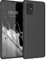 kwmobile Hülle kompatibel mit Samsung Galaxy A71 Hülle - weiches TPU Silikon Case - Cover geeignet für kabelloses Laden - Schwarz matt