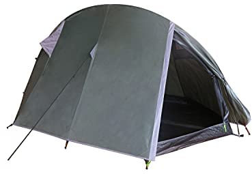 Ribelli Tunnelzelt für 1-2 Personen Ultra-leicht, wasserdicht, kleines Packmaß Zelt für Trekking, Camping, Outdoor, Grau