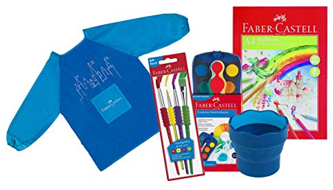 Faber-Castell Kinder-Malschürze, Einheitsgröße (5er Set (Jungen))