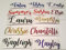 Curly Glitter Personalised Vinyl Name Stickers 3 cm Height Beautiful Colours. Perfect for Bottles, Weddings and Other Events, Label Decal