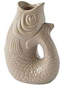 Gift Company - Kerzenleuchter, Kerzenständer - Monsieur Carafon - Keramik - Sandstone Beige - Maße (LxBxH): 9,8 x 6 x 12,7 cm