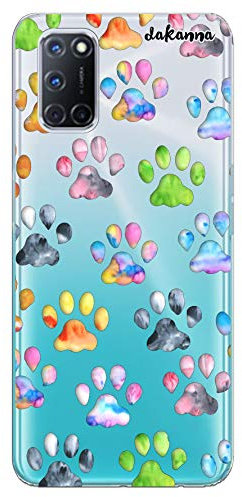 dakanna Coque de protection en silicone souple pour smartphone [OPPO A52 – OPPO A72 – OPPO A92] Motif dessin animé Couleur [fond transparent]