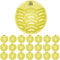 Urinal Screens Deodorizer,20 Packs Anti Splash Urinal Mats tablets Pads Bulk Urinal Deodorizer For Toilet,Bathroom, Restaurants, Offices, Schools, Etc.Fits Most Top Urinal Brands(Yellow Lemon Scented)