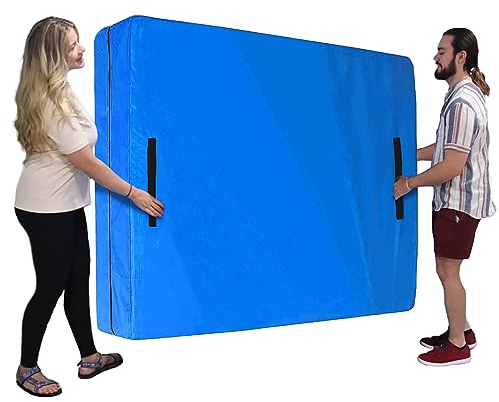 Aqiruk Mattress Cover for Moving and Storage - Super King Size - with Handles, Reusable Waterproof Extra Thick Moving Mattress Bags with Strong Zipper, Heavy Duty, Tearproof