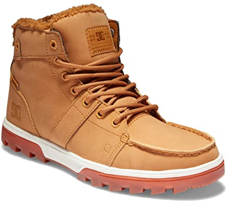 DC Shoes Woodland - Lederstiefel mit Sherpa-Futter für Männer Weiß