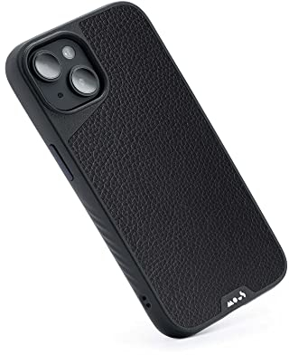 Mous for iPhone 14 Case MagSafe Compatible - Limitless 5.0 - Black Leather - Protective iPhone 14 Case - Shockproof Phone Cover