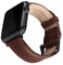Archer Watch Straps - Bracelets de Montre en Cuir de Grain Supérieur pour Apple Watch (Acajou/Surpiqûre Assortie, Gris Sidéral, 40/41/42mm)