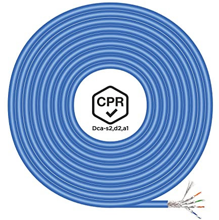 Aisens A146-0664 Bobina Cable de Red RJ45 Cat.7 S/FTP AWG23 LSZH CPR DCA 100m Azul