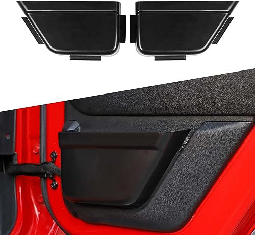 CKPEOR Tasca portaoggetti per Porta Posteriore Tasca Organizer per Jeep Wrangler JK 4 Porte 2011-2018, Sostituzione Rete Porta, Accessori Interni, Nero
