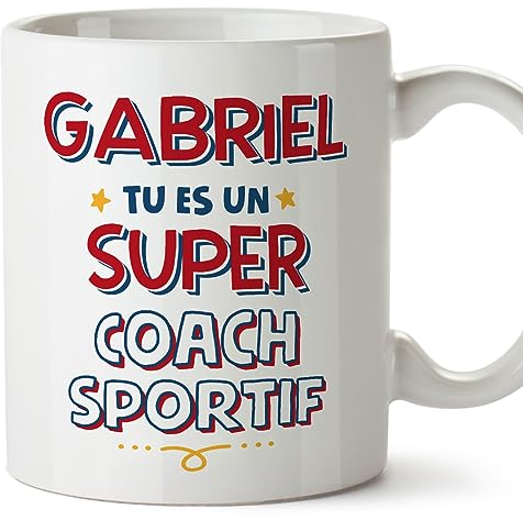 Mugffins Tasses Personnalisables pour COACH SPORTIF homme - En Français - Cadeau Personalisé- Tu es Super - 11 oz / 330 ml