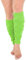 Crazy Chick Bright Neon 80s Dance Ankle Leg Warmers Fancy Dress Accessory-Fluorescent Green