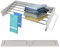 TWSOUL Wäscheständer, Wäscheständer Klappbar, Wäscheständer Ausziehbar, Wäscheleine, 25Kg Tragkraft Wand Wäscheständer mit Schrauben (80cm - White)