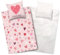 Aminata kids Bettwäsche 135x200 Mädchen Lieblingsmensch Baumwolle Wende-Kinder-Bettwäsche-Set Herz-en YKK Reißverschluss rosa weiß Geschenk-e