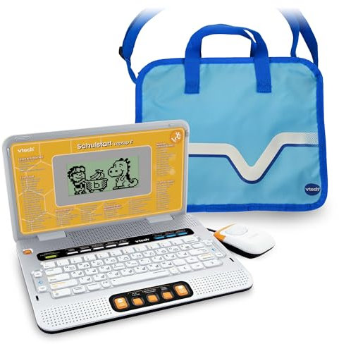 Schulstart Laptop inklusive Tragetasche blau