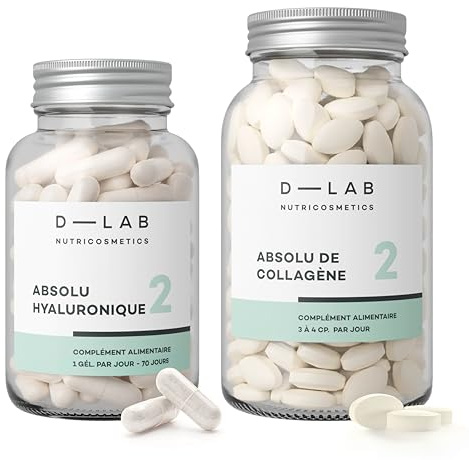 D-LAB Nutrition Absolue | 2,5 Mois de Cure | Revitalise en Profondeur la Peau, Renforce les Cheveux et Fortifie les Ongles avec des Ingrédients Actifs Naturels
