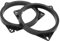 INFINAUTO Speaker Spacer Ring Tweeter Speaker Spacer Adapter Rear for 6.5 for Vauxhall Corsa D 2006-2014 ABS Black Waterproof