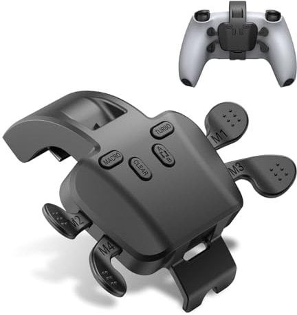 IWGAME Paddles für PS-5 Controller, Plug & Play 4 Backbuttons, Makros, Turbo, Tastenwechsel-Funktion,für PS-5 Konsole/PC/Mac/Android, Keine Unterstützung für Drittanbieter-Controller